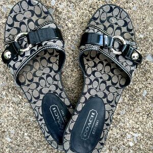 Great pair of Coach sandals. Size 6 1/2. Well loved but still in great condition
